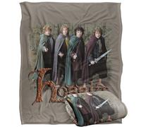 LOGOVISION Lord of The Rings Fellowship Hobbits Silky Touch Super Soft Throw Blanket 50"x60"