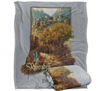 LOGOVISION Lord of The Rings Fellowship Ring Epic Journey Rivendell Silky Touch Super Soft Throw Blanket 50"x60"
