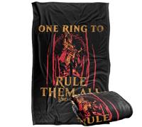 LOGOVISION Lord Of The Rings Sauron Helmet And Ring Silky Touch Super Soft Throw Blanket 91 x 147 Cm