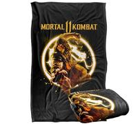 LOGOVISION Mk11 Scorpion Glowing Logo Super Soft Snuggle Blanket with Silky Touch - 36 x 58 Inch