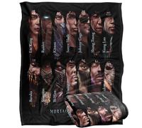 LOGOVISION Mortal Kombat 2 Choose Your Fighter Silky Touch Super Soft Throw Blanket 152 X 127 Cm