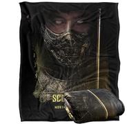 LOGOVISION Mortal Kombat 2 Scorpion Portrait Silky Touch Super Soft Throw Blanket 152 X 127 Cm