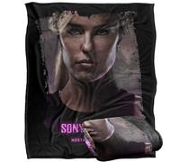 LOGOVISION Mortal Kombat 2 Sonya Blade Portrait Silky Touch Super Soft Throw Blanket 152 X 127 Cm