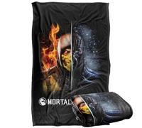LOGOVISION Mortal Kombat X Scorpion And Sub Zero Silky Touch Super Soft Throw Blanket 91 x 147 Cm