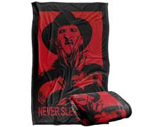 LOGOVISION Nightmare On Elm Street Never Sleep Again Silky Touch Super Soft Throw Blanket 91 x 147 Cm