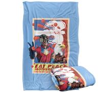 LOGOVISION Peacemaker Tv Series Eat Peace With Eagle Silky Touch Super Soft Throw Blanket 91 x 147 Cm