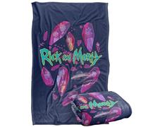 LOGOVISION Rick And Morty Death Crystal Futures Silky Touch Super Soft Throw Blanket 91 x 147 Cm