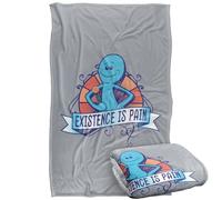 LOGOVISION Rick And Morty Existence Is Pain Silky Touch Super Soft Throw Blanket 91 x 147 Cm