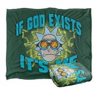 LOGOVISION Rick and Morty If God Exists Silky Touch Super Soft Throw Blanket 50"x60"