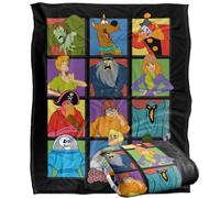 LOGOVISION Scooby Doo Character Squares Silky Touch Super Soft Throw Blanket 50"x60"