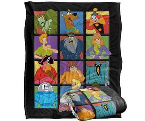LOGOVISION Scooby Doo Character Squares Silky Touch Super Soft Throw Blanket 50"x60"