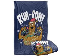 LOGOVISION Scooby Doo Christmas Lights Ruh Roh! Silky Touch Super Soft Throw Blanket 91 x 147 Cm