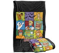 LOGOVISION Scooby Doo Squares Silky Touch Super Soft Throw Blanket 36"x58"
