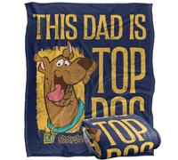 LOGOVISION Scooby Doo This Dad Is Top Dog Silky Touch Super Soft Throw Blanket 152 X 127 Cm