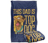 LOGOVISION Scooby Doo This Dad Is Top Dog Silky Touch Super Soft Throw Blanket 91 x 147 Cm