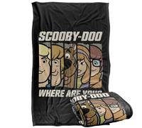 LOGOVISION Scooby Doo Where are You Faces Silky Touch Super Soft Throw Blanket 36"x58"
