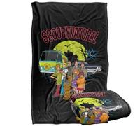 LOGOVISION Scoobydoo Scoobynatural Mystery Machine And Baby With Gang Silky Touch Super Soft Throw Blanket 91 x 147 Cm