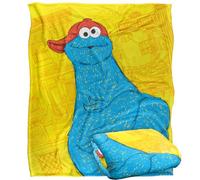 Sesame Street Big Cookie Monster On The Street Silky Touch Super Soft Throw Blanket 152 X 127 cm