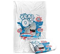 LOGOVISION Shark Week Television Series Officially Licensed Cereal Silky Touch Super Soft Throw Blanket 36"x58"