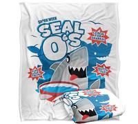 LOGOVISION Shark Week Television Series Officially Licensed Cereal Silky Touch Super Soft Throw Blanket 50"x60"