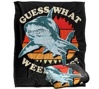 LOGOVISION Shark Week Television Series Officially Licensed Guess The Silky Touch Super Soft Throw Blanket 50"x60"