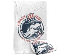 LOGOVISION Shark Week Television Series Officially Licensed I Want You Silky Touch Super Soft Throw Blanket 36"x58"