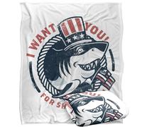 LOGOVISION Shark Week Television Series Officially Licensed I Want You Silky Touch Super Soft Throw Blanket 50"x60"