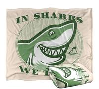 LOGOVISION Shark Week Television Series Officially Licensed in Sharks We Trust Silky Touch Super Soft Throw Blanket 50"x60"