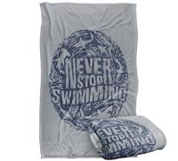 LOGOVISION Shark Week Television Series Officially Licensed Never Stop Swimming Silky Touch Super Soft Throw Blanket 36"x58"