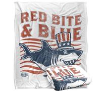 LOGOVISION Shark Week Television Series Officially Licensed President Silky Touch Super Soft Throw Blanket 50"x60"