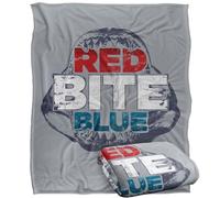 LOGOVISION Shark Week Television Series Officially Licensed Red Bite and Blue Silky Touch Super Soft Throw Blanket 50"x60"