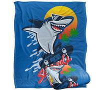 LOGOVISION Shark Week Television Series Officially Licensed Skate Boarding Silky Touch Super Soft Throw Blanket 50"x60"
