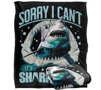LOGOVISION Shark Week Television Series Officially Licensed Sorry I Can T Silky Touch Super Soft Throw Blanket 50"x60"