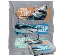 LOGOVISION Shark Week Television Series Officially Licensed Stripes Silky Touch Super Soft Throw Blanket 50"x60"