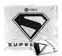 LOGOVISION Supergirl 2026 Black Shield Silky Touch Super Soft Throw Blanket 152 X 127 Cm