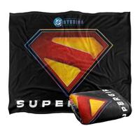 LOGOVISION Supergirl 2026 Full Color Shield Name Under Royal Silky Touch Super Soft Throw Blanket 152 X 127 Cm
