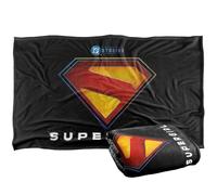 LOGOVISION Supergirl 2026 Full Color Shield Name Under Royal Silky Touch Super Soft Throw Blanket 91 x 147 Cm