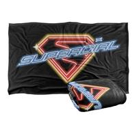 LOGOVISION Supergirl 2026 Neon Glow Shield Silky Touch Super Soft Throw Blanket 91 x 147 Cm