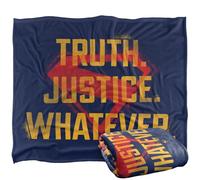 LOGOVISION Supergirl 2026 Truth, Justice, Whatever Large Silky Touch Super Soft Throw Blanket 152 X 127 Cm