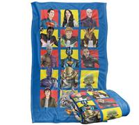 LOGOVISION Superman 2025 Character Squares Silky Touch Super Soft Throw Blanket 91 x 147 Cm