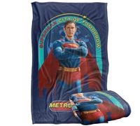 LOGOVISION Superman 2025 City Of Tomorrow Silky Touch Super Soft Throw Blanket 91 x 147 Cm
