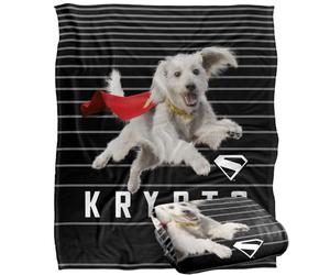 LOGOVISION Superman 2025 Krypto Lines Silky Touch Super Soft Throw Blanket 152 X 127 Cm