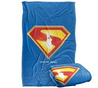 LOGOVISION Superman 2025 Movie Take Me Home Shield Silky Touch Super Soft Throw Blanket 91 x 147 Cm