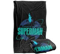 LOGOVISION Superman 2025 Round The World Silky Touch Super Soft Throw Blanket 91 x 147 Cm