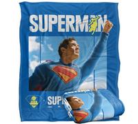 LOGOVISION Superman 2025 Superman Comic Run Silky Touch Super Soft Throw Blanket 152 X 127 Cm