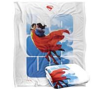 LOGOVISION Superman 2025 Superman Lois Look Up Silky Touch Super Soft Throw Blanket 152 X 127 Cm