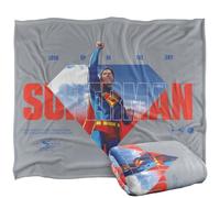 LOGOVISION Superman 2025 Up In The Sky Silky Touch Super Soft Throw Blanket 152 X 127 Cm