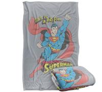 LOGOVISION Superman DC On The Job Silky Touch Super Soft Throw Blanket 36"x58"