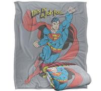 LOGOVISION Superman DC On The Job Silky Touch Super Soft Throw Blanket 50"x60"