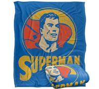 LOGOVISION Superman DC Super Circle Silky Touch Super Soft Throw Blanket 50"x60"